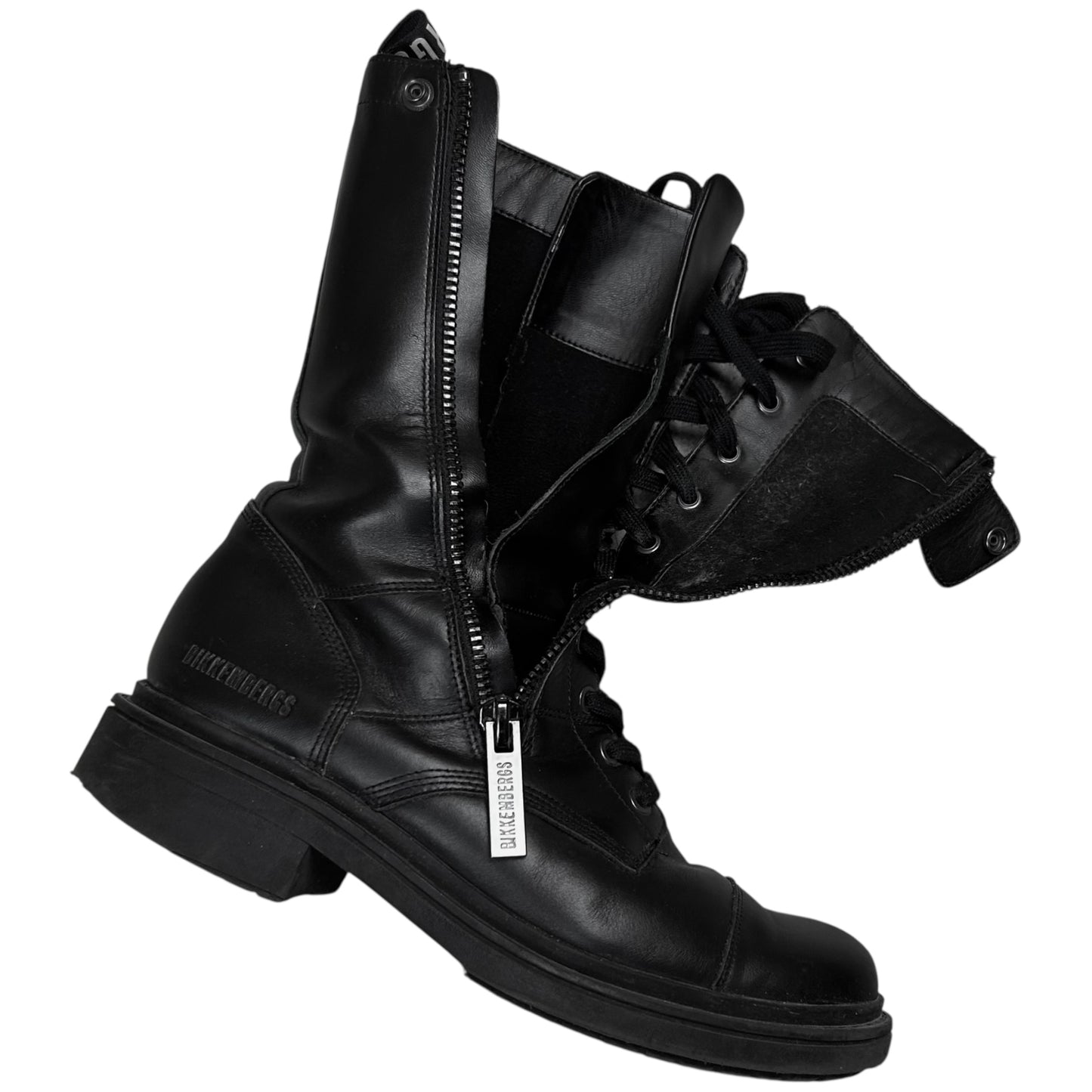Dirk Bikkembergs Dual Tongue Zip Combat Boots