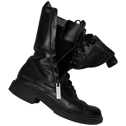 Dirk Bikkembergs Dual Tongue Zip Combat Boots