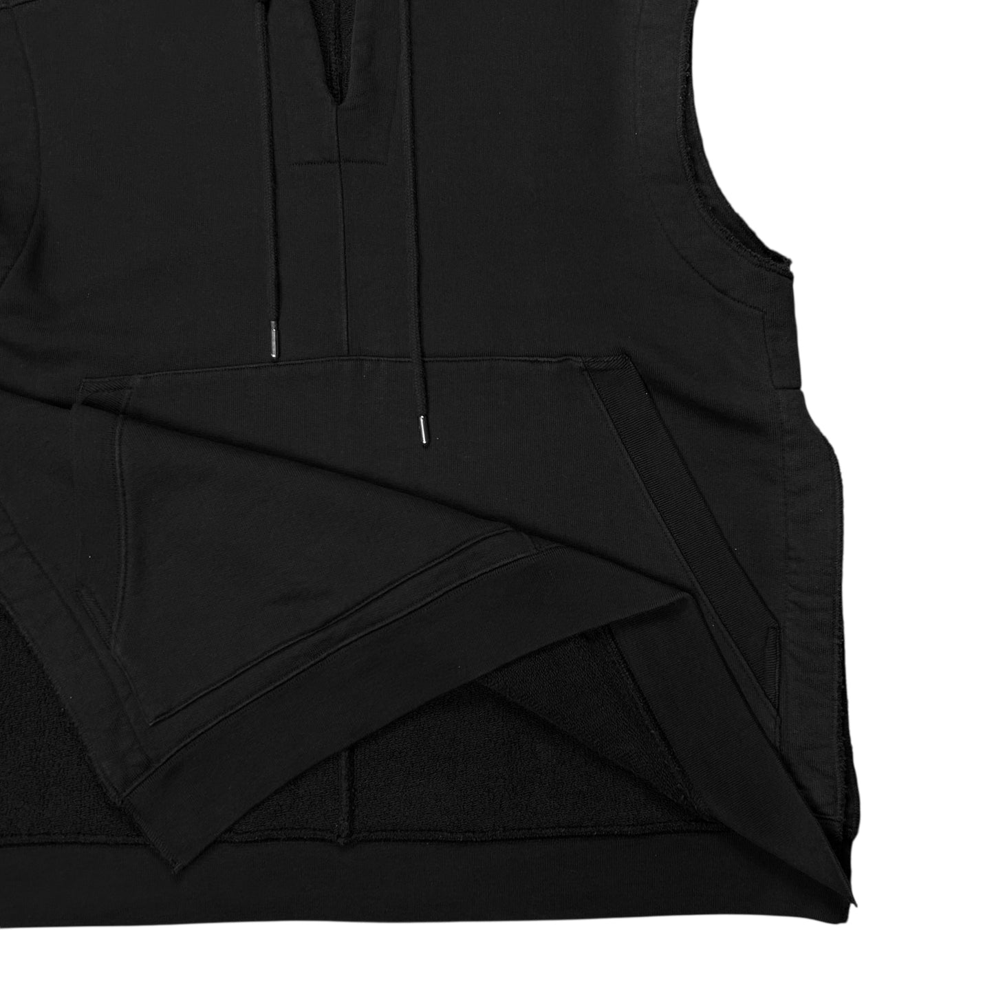 Dries Van Noten Hannema Side Buttoned Sleeveless Hoodie - AW24
