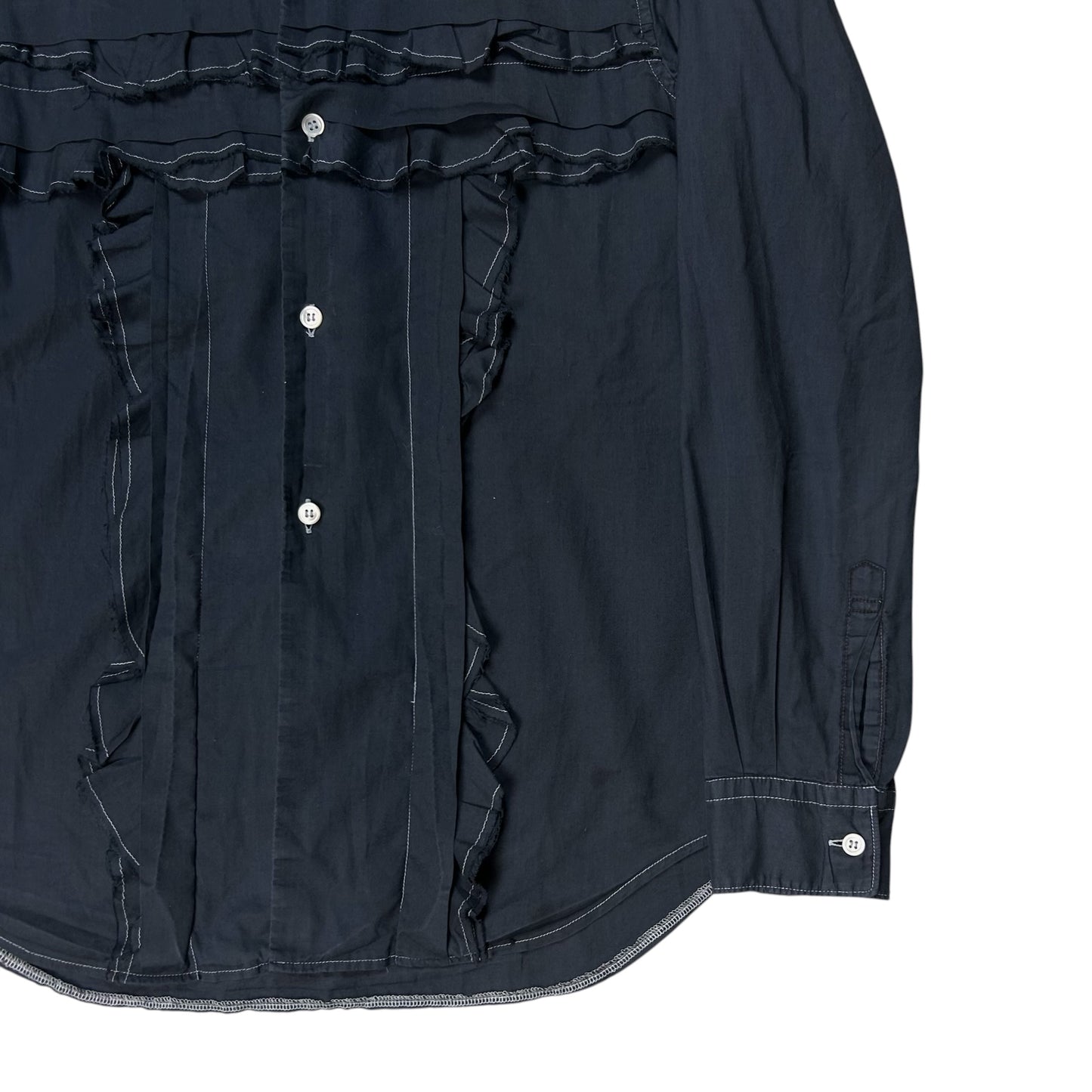 Comme des Garcons Patchwork Ruffle Shirt - AW05