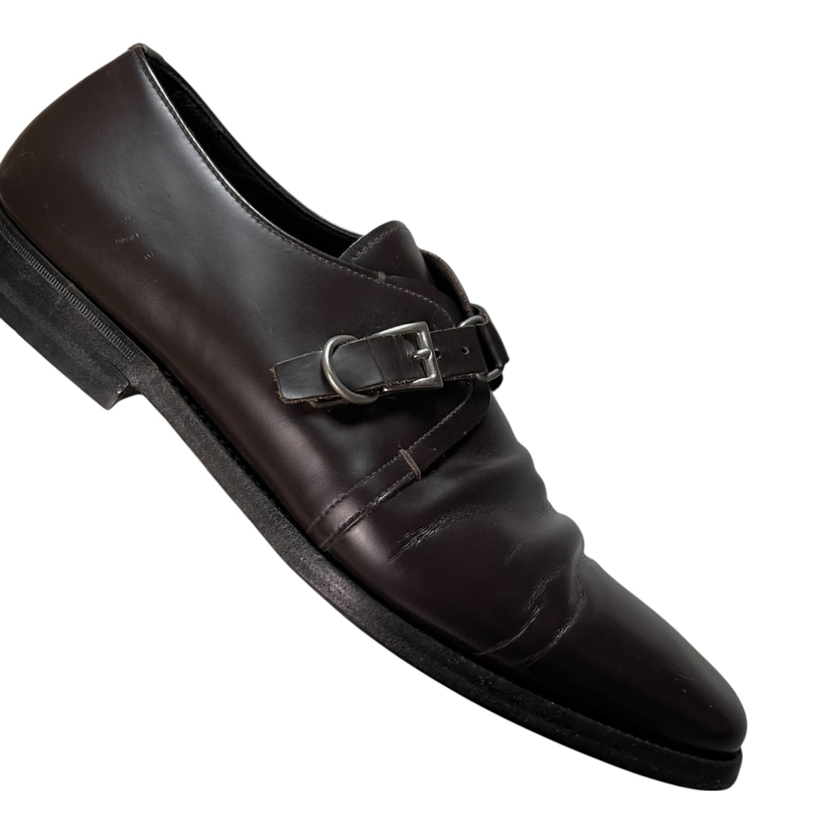 Prada Harness Belt Monk Strap Derbies