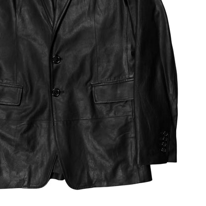 Ann Demeulemeester Leather Blazer