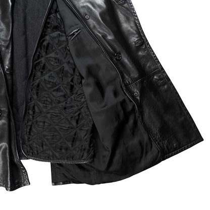 Gucci by Tom Ford Military Leather Peacoat - AW96