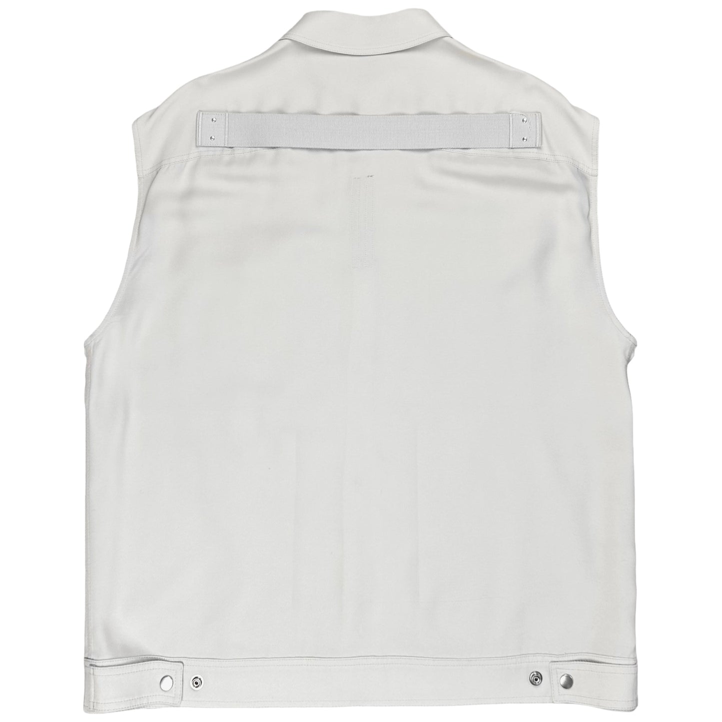 Rick Owens Jumbo Crepe Vest Oyster - SS21