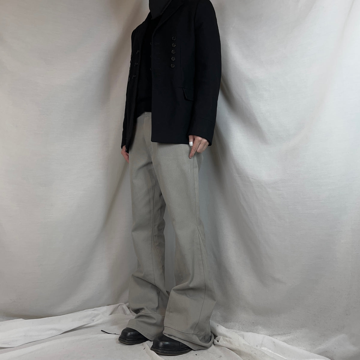 Raf Simons Bell Bottom Flared Work Pants - SS21