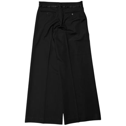 Y‘s by Yohji Yamamoto Wide Silk Trimmed Trousers