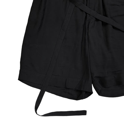 Yohji Yamamoto Elongated Drawstring Rayon Shorts - SS19