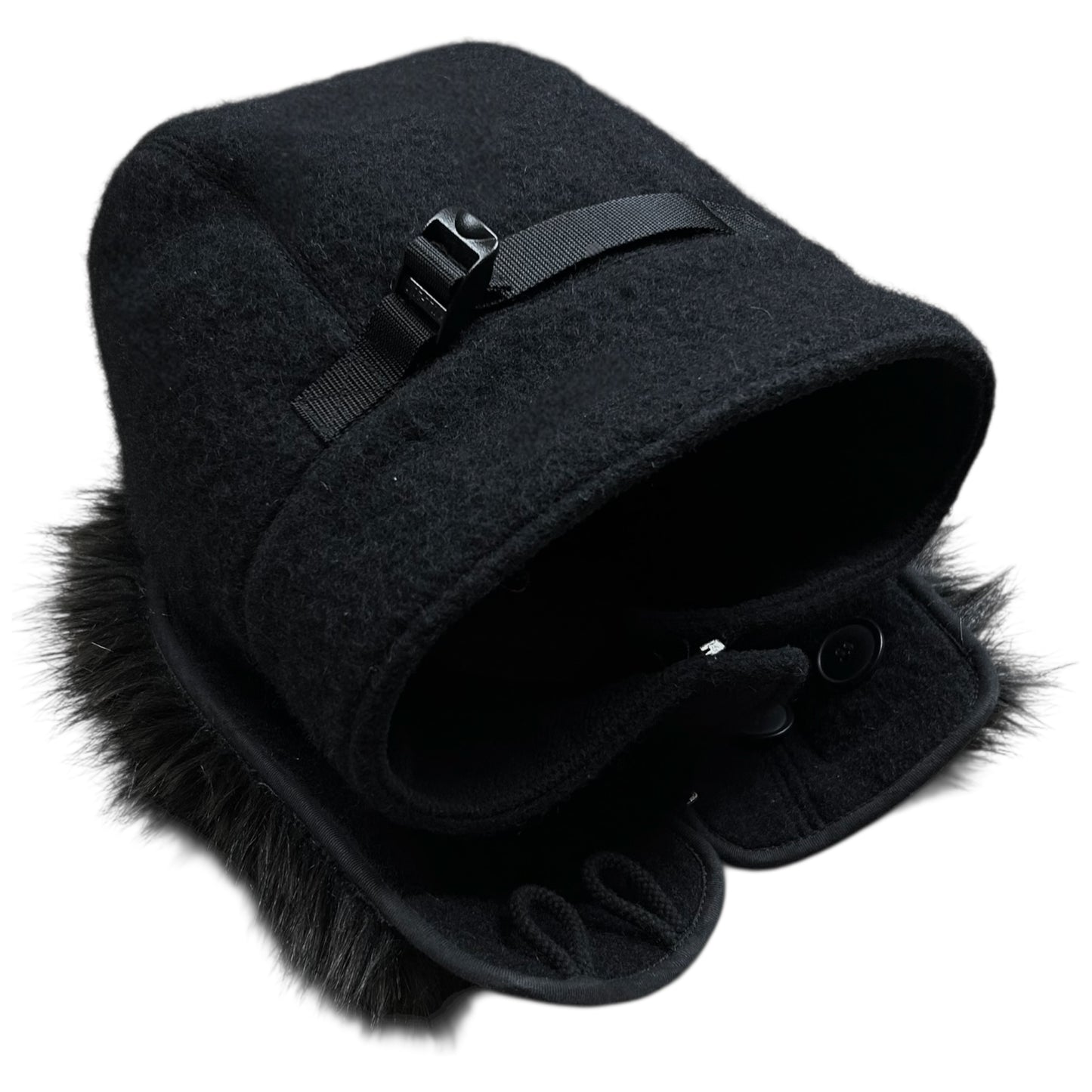 Comme des Garcons Homme Plus Zipped Fur Hood