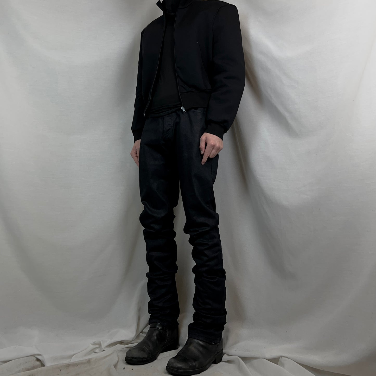 Balenciaga Waist Trimmed Waxed Jeans - SS13