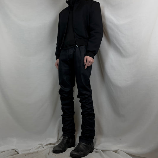 Balenciaga Waist Trimmed Waxed Jeans - SS13