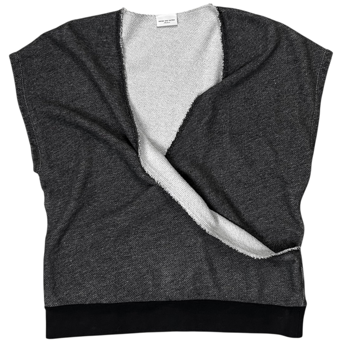 Dries Van Noten Asymmetric Layered Kimono Vest