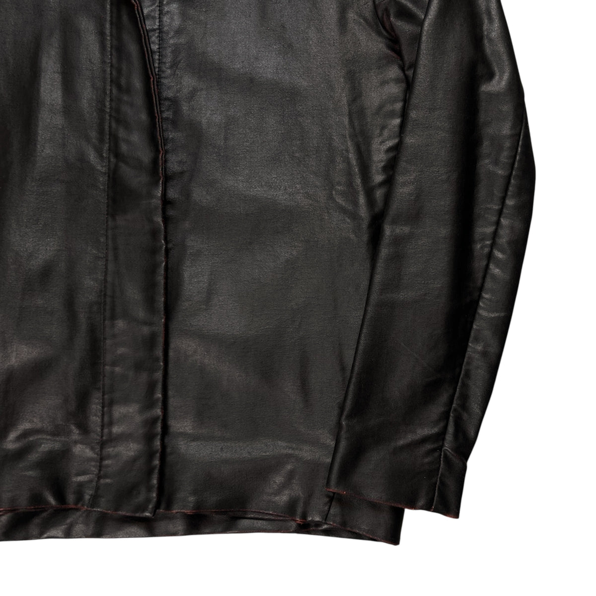 MM6 Maison Martin Margiela Strapped Waxed Cafe Jacket - AW14