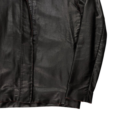 MM6 Maison Martin Margiela Strapped Waxed Cafe Jacket - AW14