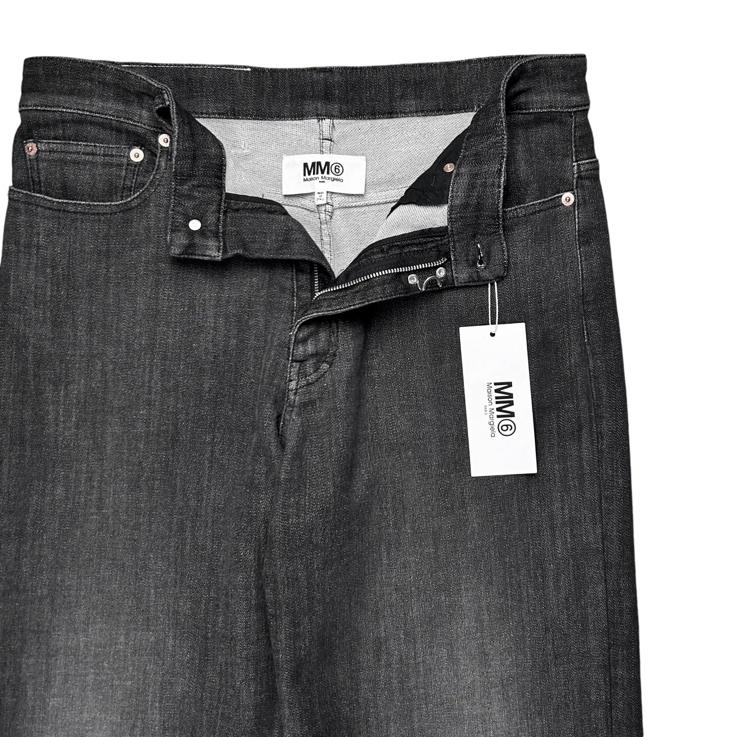 MM6 Maison Margiela Washed Bootcut Rivet Jeans - SS23