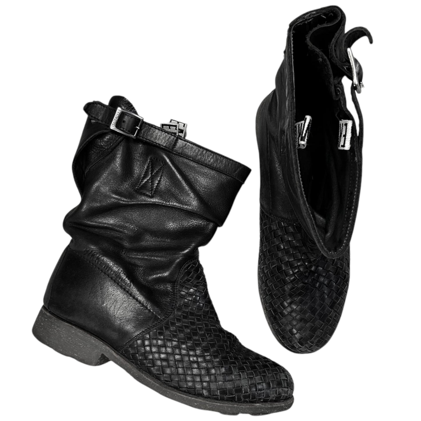 Dirk Bikkembergs Quilted Buckle Boots