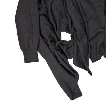 Dries Van Noten Layered Wrap Around Drape Sweater