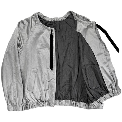 Dries Van Noten Metallic Cinched Drawstring Bomber Jacket