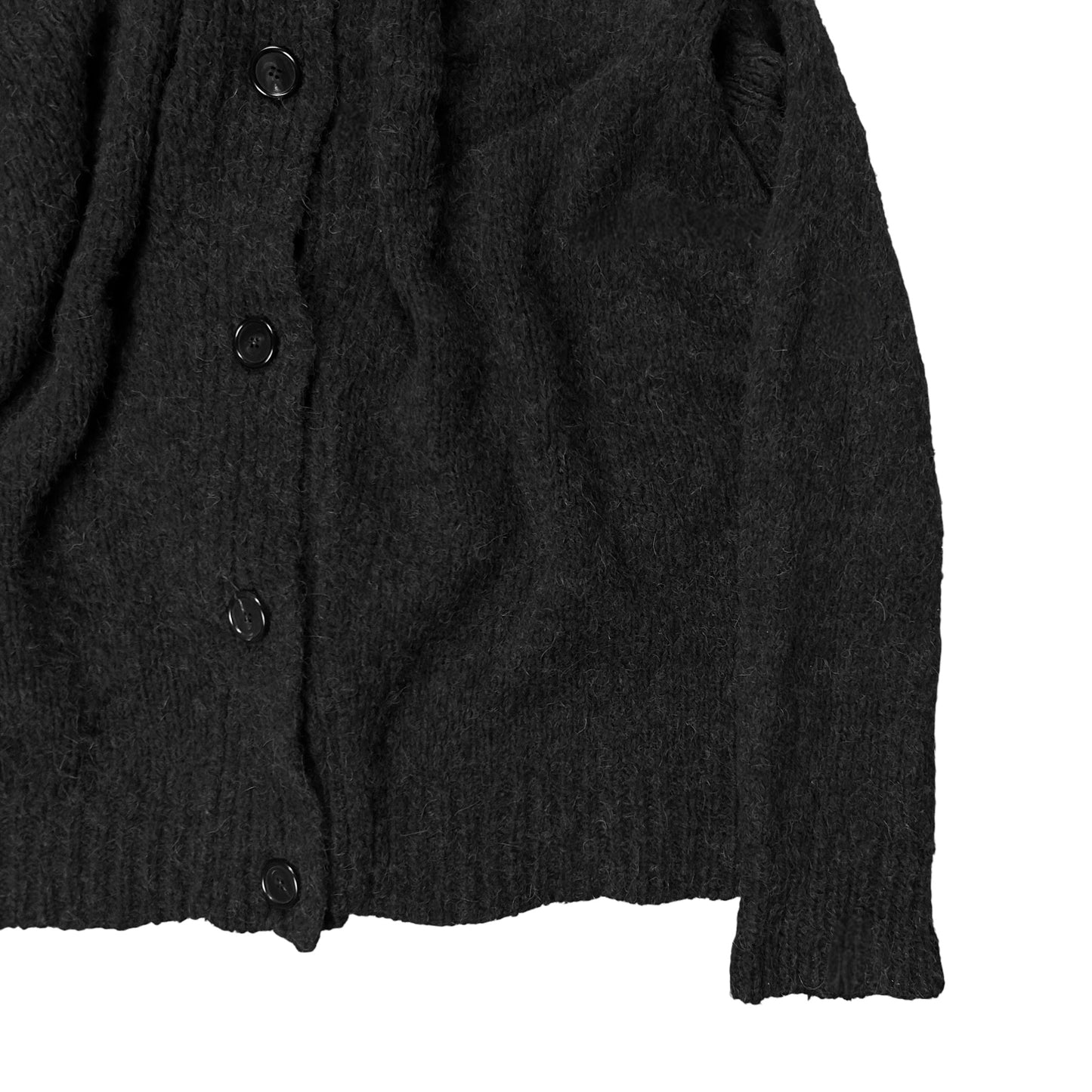 Ann Demeulemeester Distorted Wrap Knit Cardigan - AW11