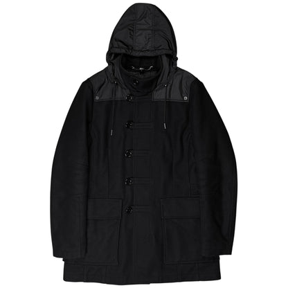 Dirk Bikkembergs Nylon Hood Duffle Wool Parka - AW10