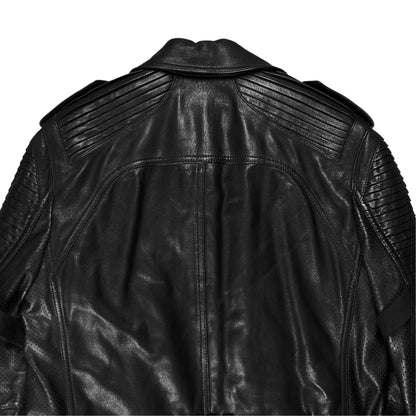 Balmain by Olivier Rousteing Belted Multi Zip Leather Field Sample Jacket - AW18