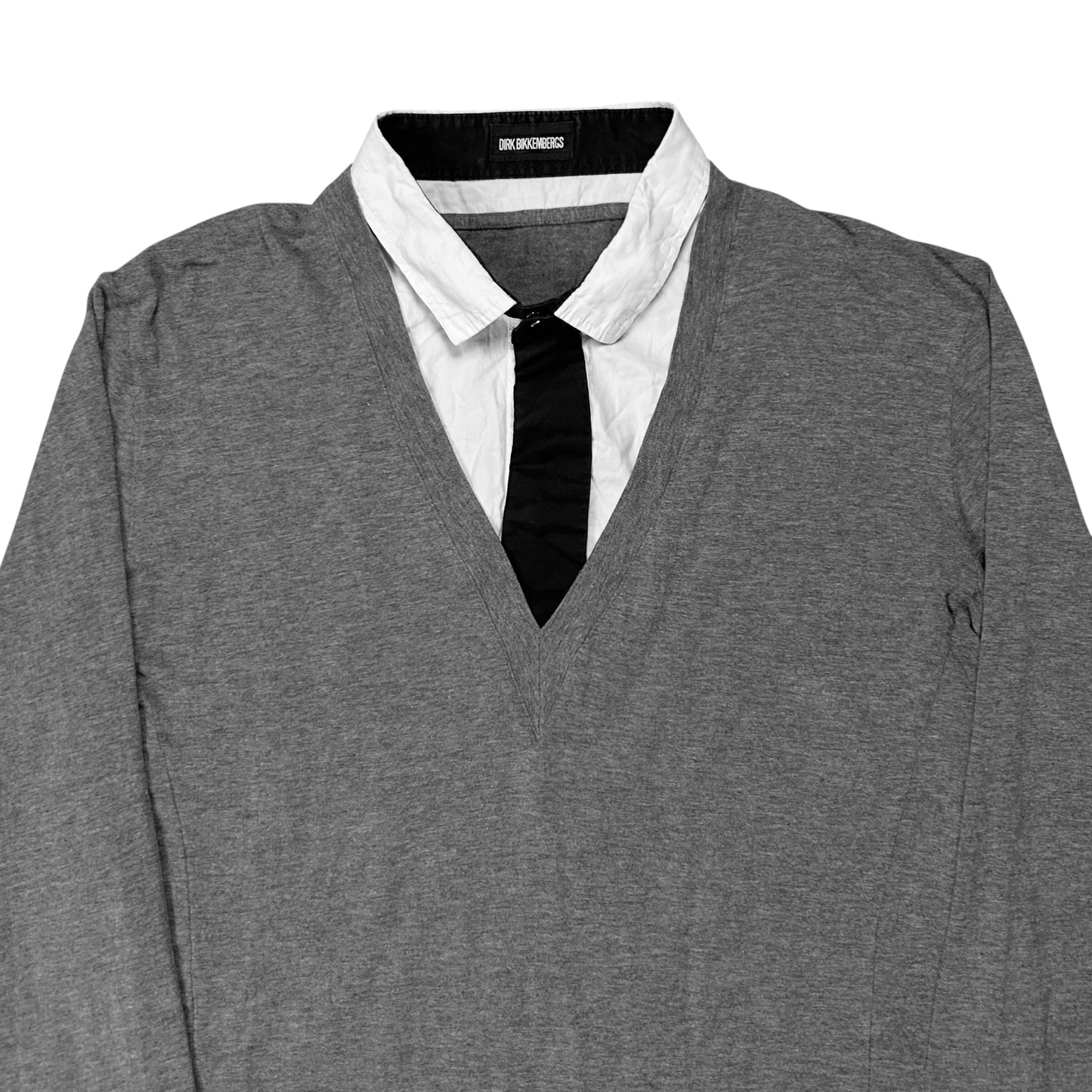 Dirk Bikkembergs Hybrid Button Up Tie Sweater