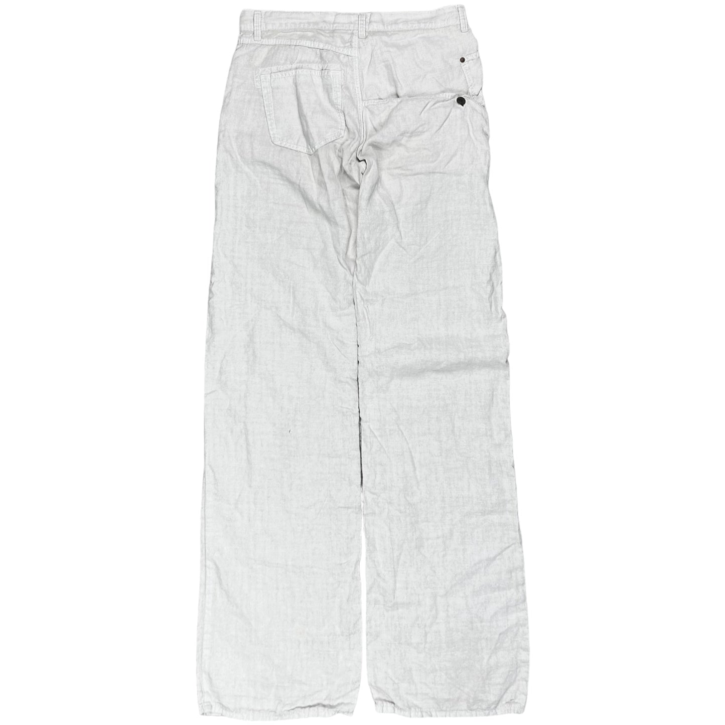 Y‘s Yohji Yamamoto Deconstructed Back Pocket Linen Pants