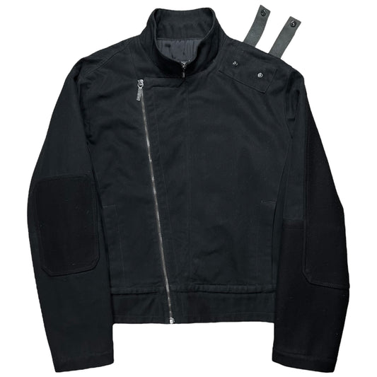 Dirk Bikkembergs Asymmetric Shoulder Strap Bomber Jacket