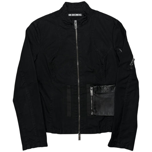 Dirk Bikkembergs Detachable Leather Pocket Work Jacket