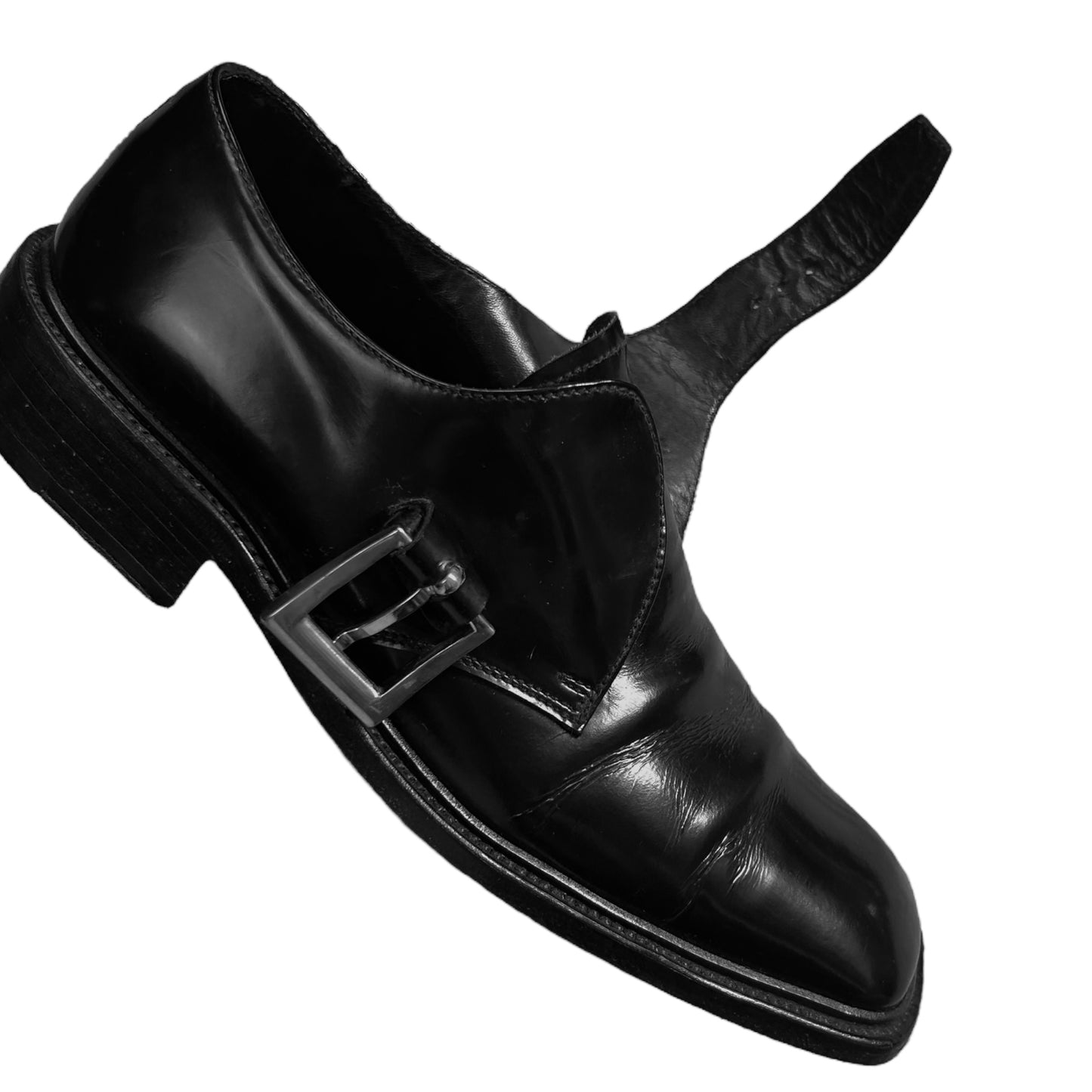 Prada Squared Monk Strap Derbies