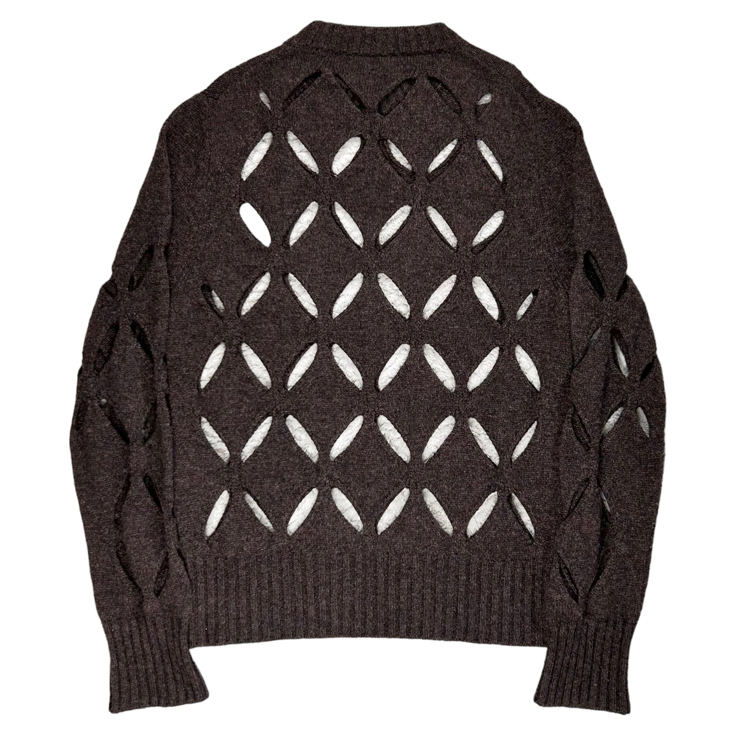 Stefan Cooke Diamond Slashed Knit Sweater - AW20