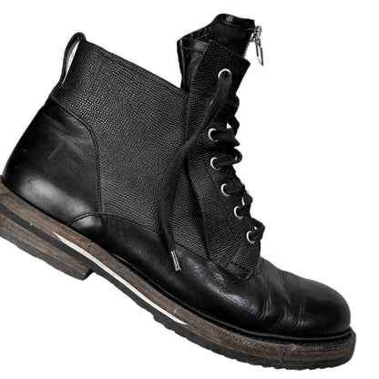 Dior Homme Front Zip Combat Boots - AW12