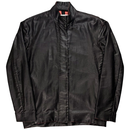 MM6 Maison Martin Margiela Strapped Waxed Cafe Jacket - AW14
