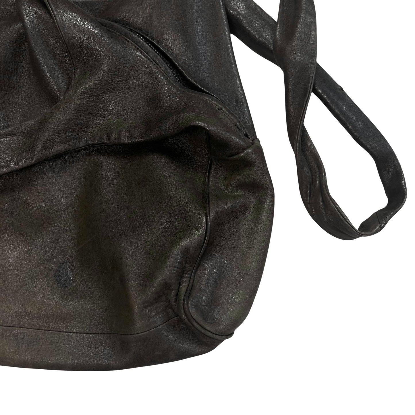 Prada Asymmetric Double Strap Wrap Leather Bag