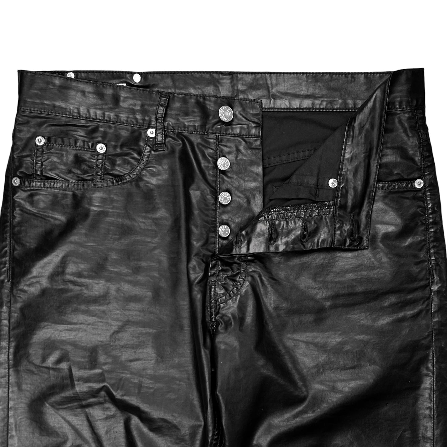 Dries Van Noten Vegan Leather Rivet Jeans - AW20