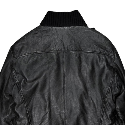 Dirk Bikkembergs Military Flight Leather Jacket