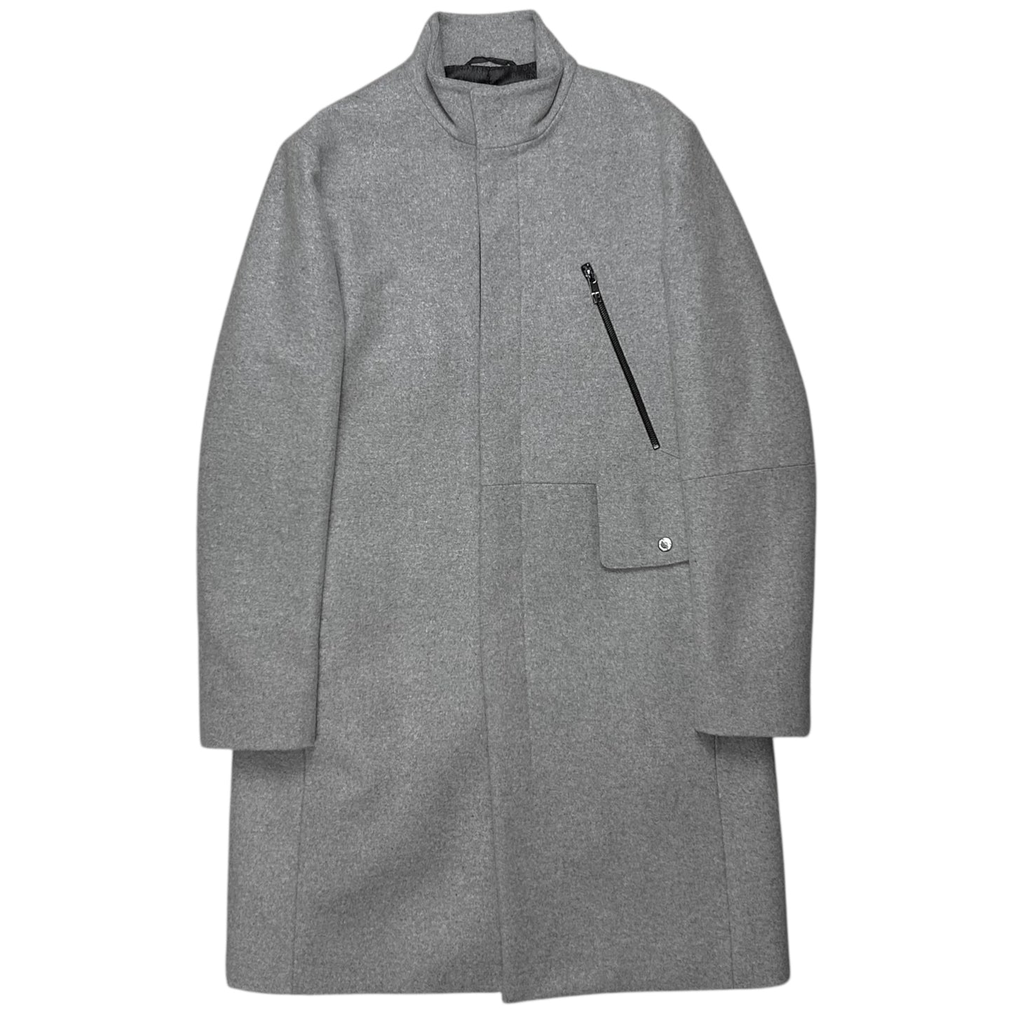 Dirk Bikkembergs Techncial Zip Wool Coat