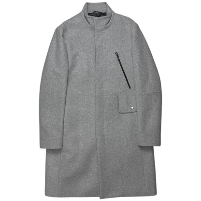 Dirk Bikkembergs Techncial Zip Wool Coat