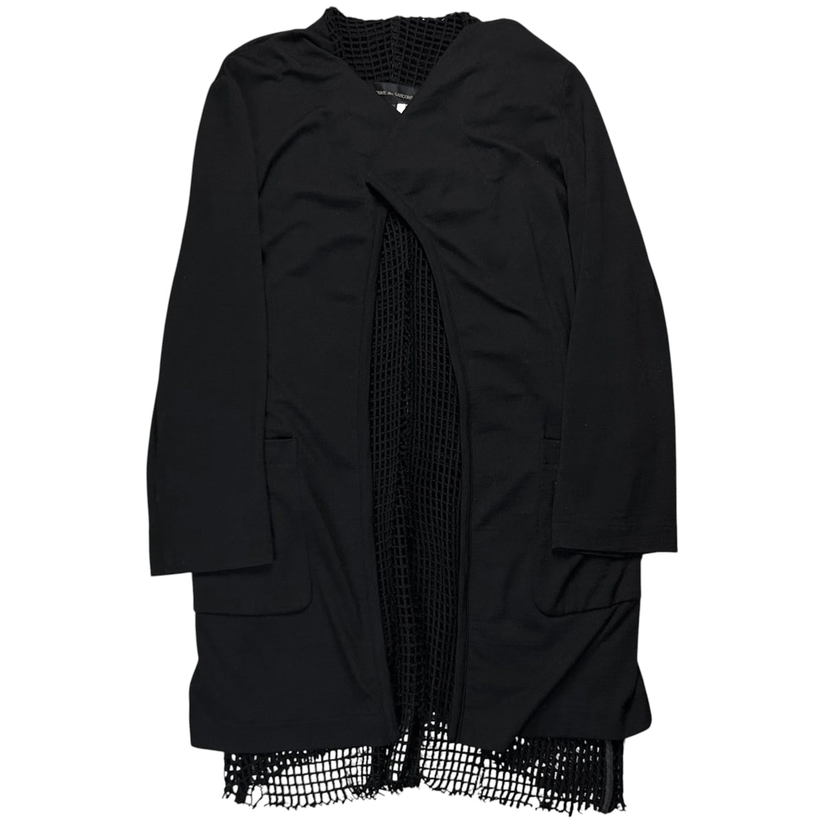 Comme des Garcons Fishnet Layered Drape Cardigan - AW91