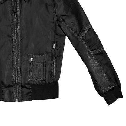 Dirk Bikkembergs Leather Applicated Utility Work Jacket
