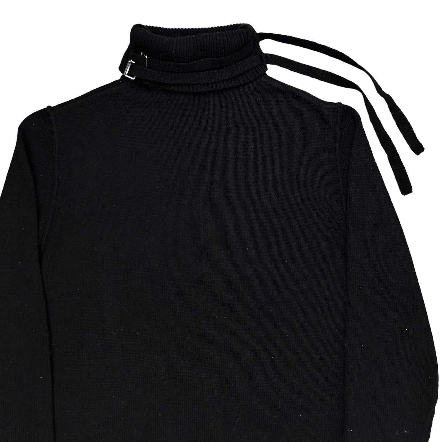 Raf Simons Double Strap Turtleneck Knit Sweater - AW19