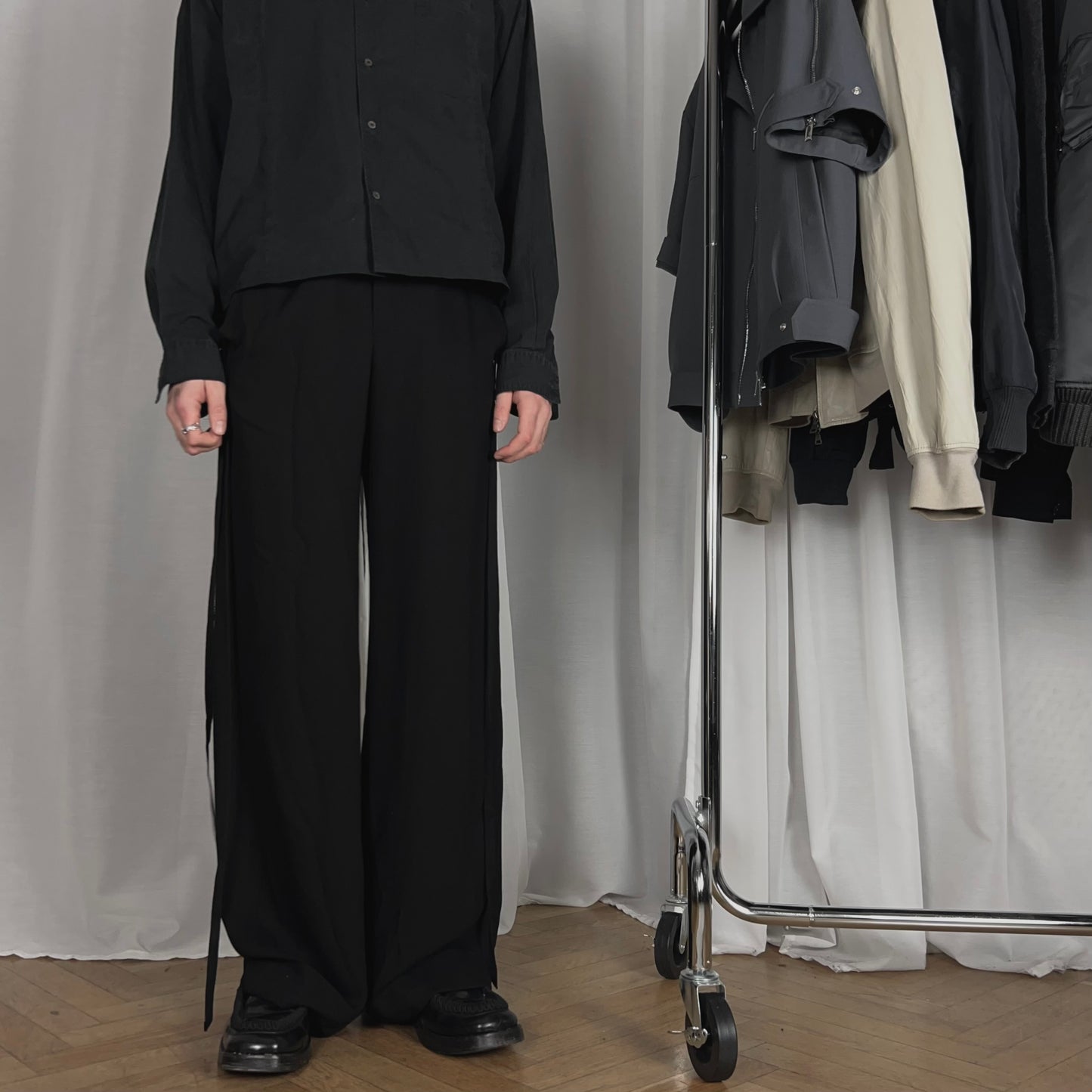 Ann Demeulemeester Belinda Loose Wool Trousers - AW22