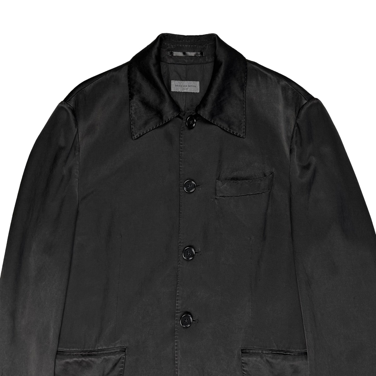 Dries Van Noten Gleaming Cupro Sample Blazer