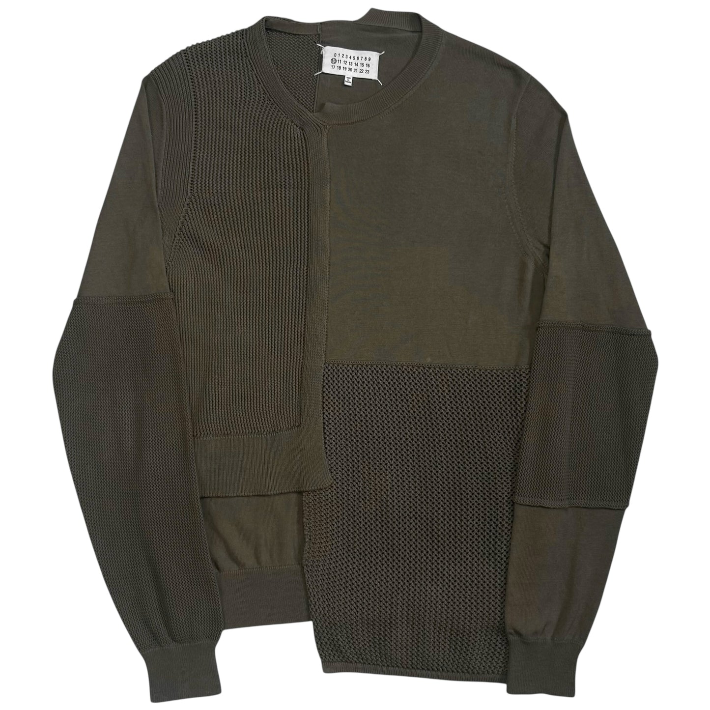 Maison Margiela Patchwork Dual Texture Sweater - SS16