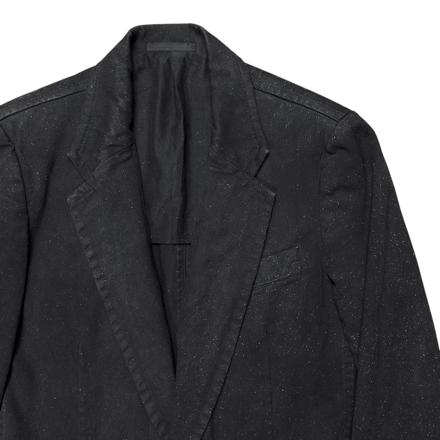 Y‘s by Yohji Yamamoto Sharp Speckled Denim Blazer