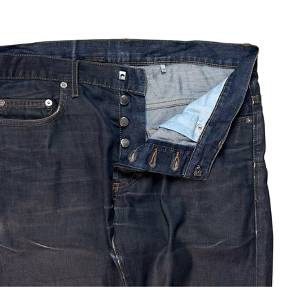 Dior Homme Waxed Raw Slim Jeans - AW08