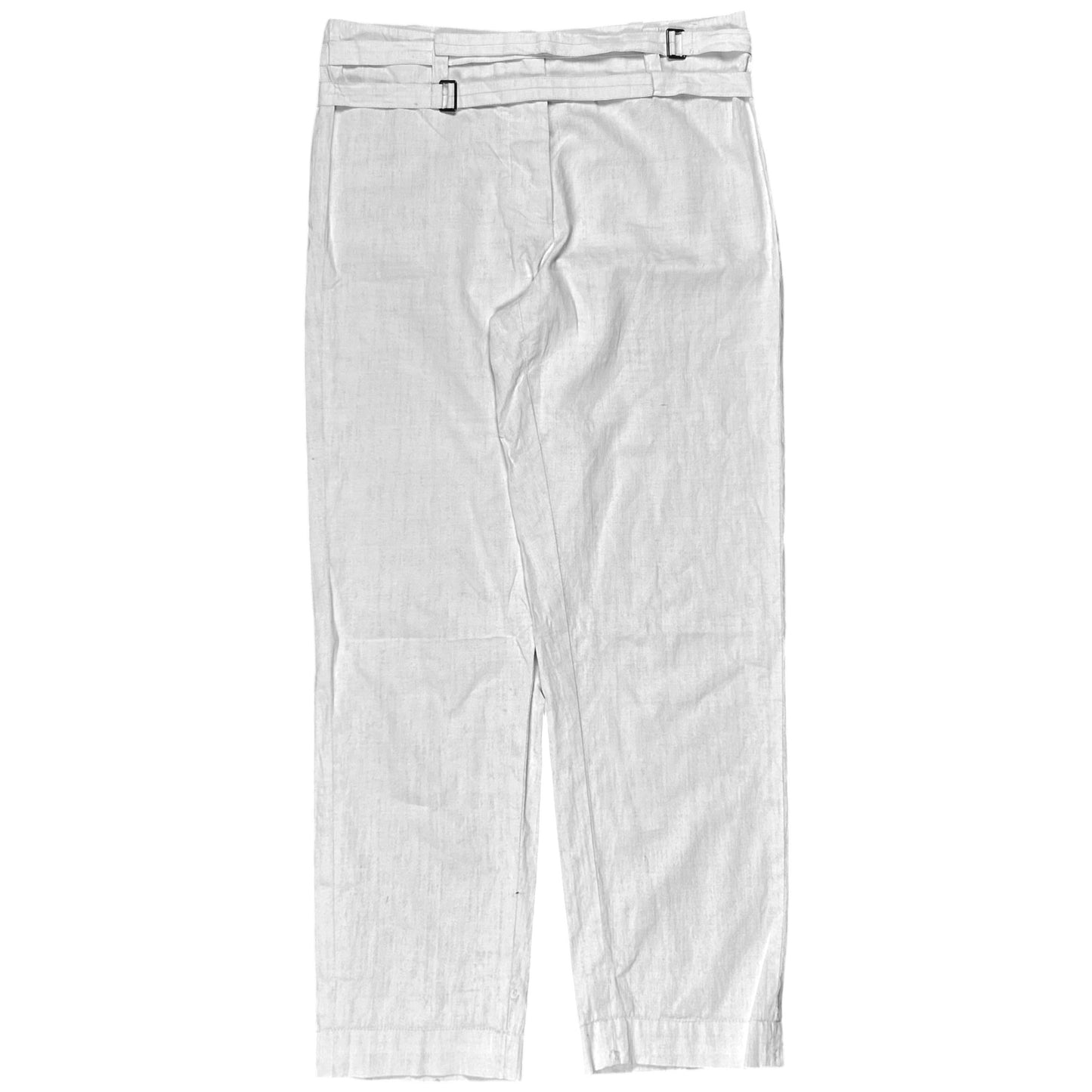 Ann Demeulemeester Dual Bondage Belt Coated Linen Pants - SS03