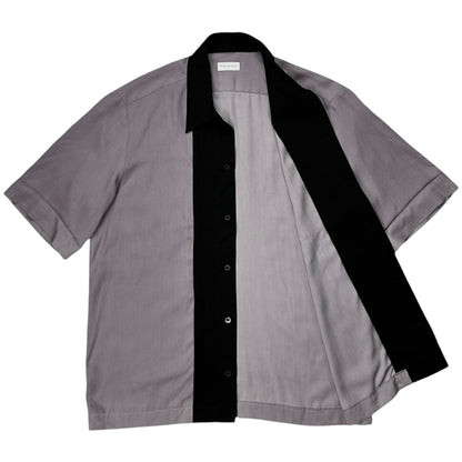 Dries Van Noten Contrast Ruffle Bowling Rayon Shirt - SS22