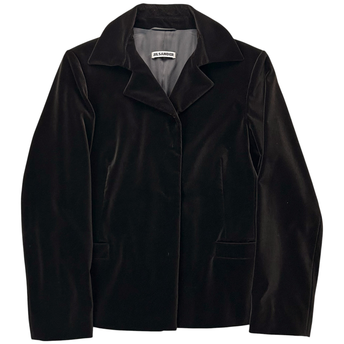 Jil Sander by Raf Simons Velour Snap Blazer - 00s
