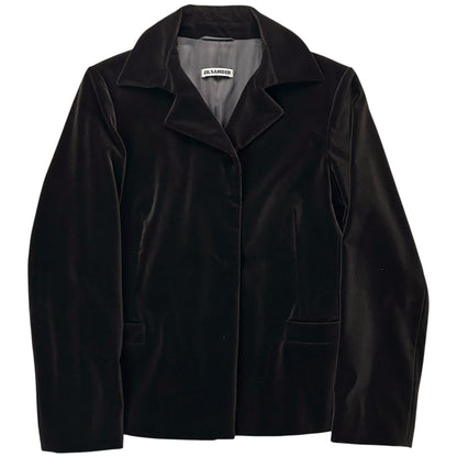 Jil Sander by Raf Simons Velour Snap Blazer - 00s