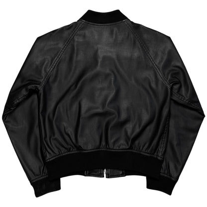 Comme des Garcons BLACK  Cropped Synthetic Leather Bomber Jacket - AW11